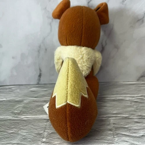 Pokemon Eevee 7” Plush Stuffed Animal Tomy 2017 Closed Eyes - photo 4