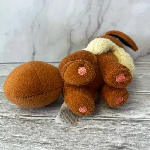 Pokemon Eevee 7” Plush Stuffed Animal Tomy 2017 Closed Eyes - photo 5
