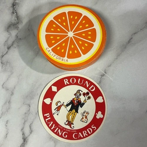 Vintage Round ABC Playing Cards 2 Full Decks - photo 2