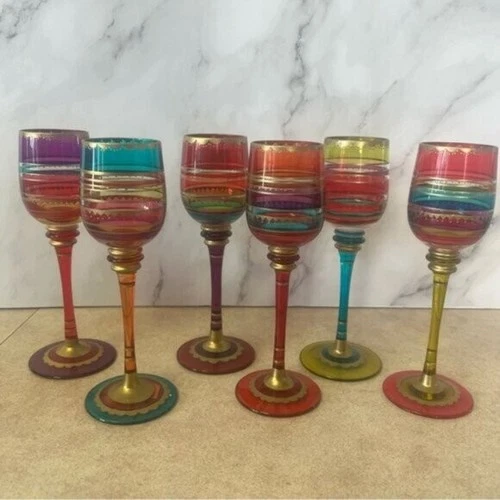 Pier 1 Jewel Toned Apertif Cordial Glasses - photo 3