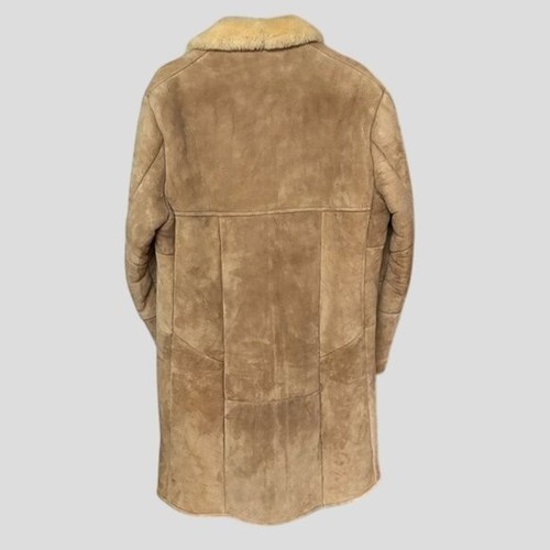 Vintage Knight Tailors Sheepskin Wool Long Suede Coat - photo 3
