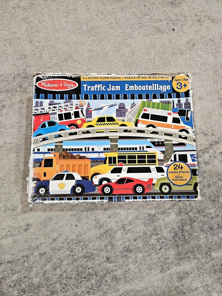 Melissa & Doug Traffic Jam Floor Puzzle (24 pcs, 2x3 ft)