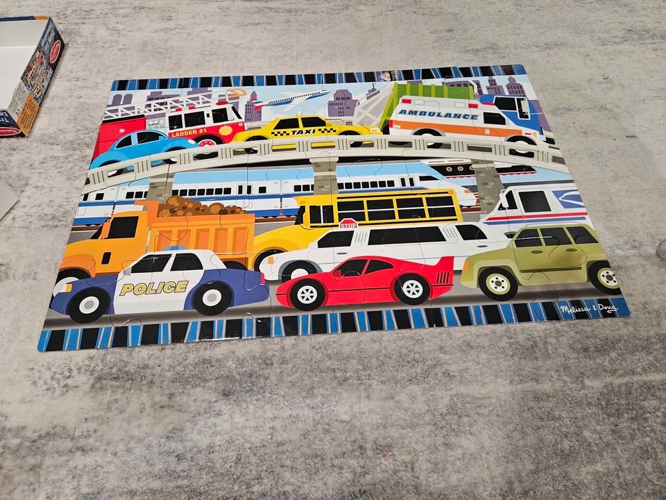 Melissa & Doug Traffic Jam Floor Puzzle (24 pcs, 2x3 ft) - photo 2