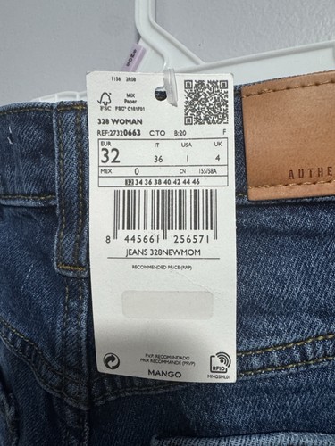 MANGO High-waisted Mom Comfort/Ankle blue jeans - photo 4