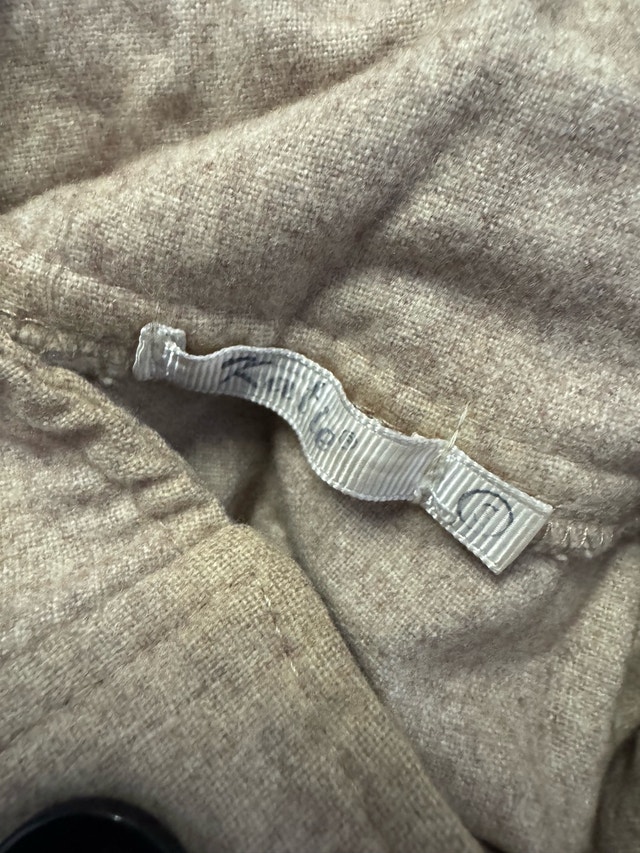 Katie Tan Beige Button Trench Coat (Women’s, Size S) - photo 2