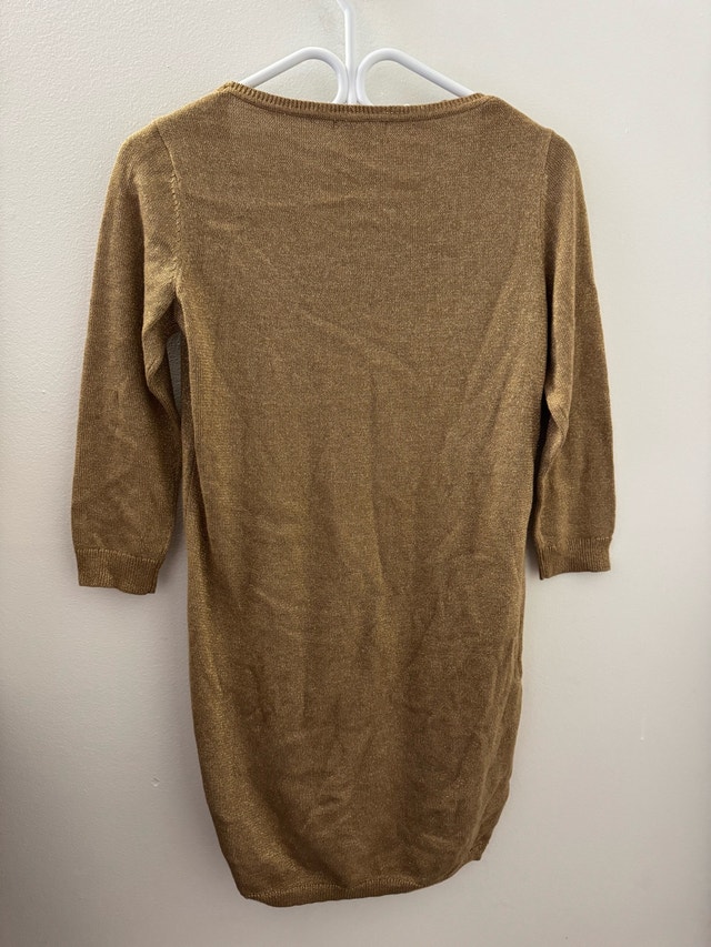 Attitude Gold Glitter Dress (Size S, Women’s) - photo 3