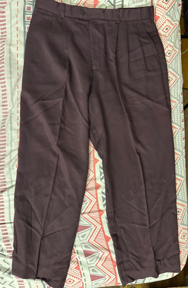 Men’s Purple Dress Pants (Size 36, Made in USA)