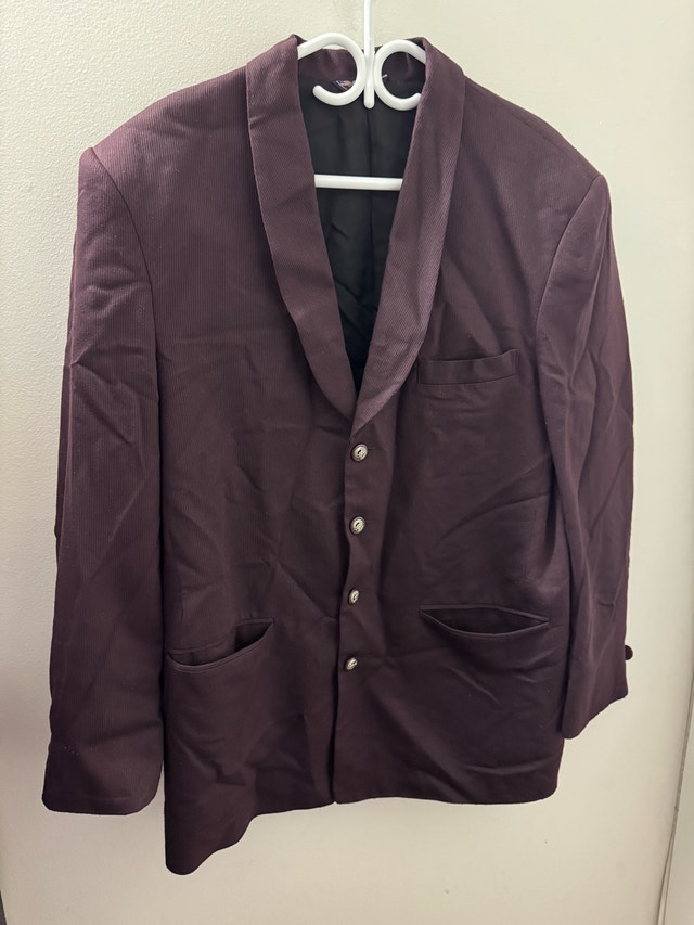 Men’s Purple Blazer (Size 42 Men’s, Made in USA)