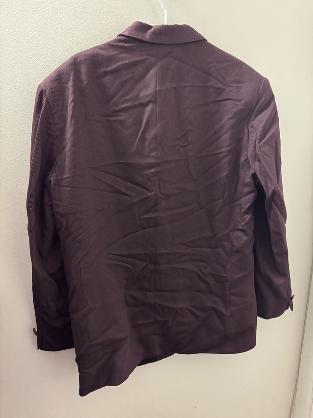 Men’s Purple Blazer (Size 42 Men’s, Made in USA) - photo 3