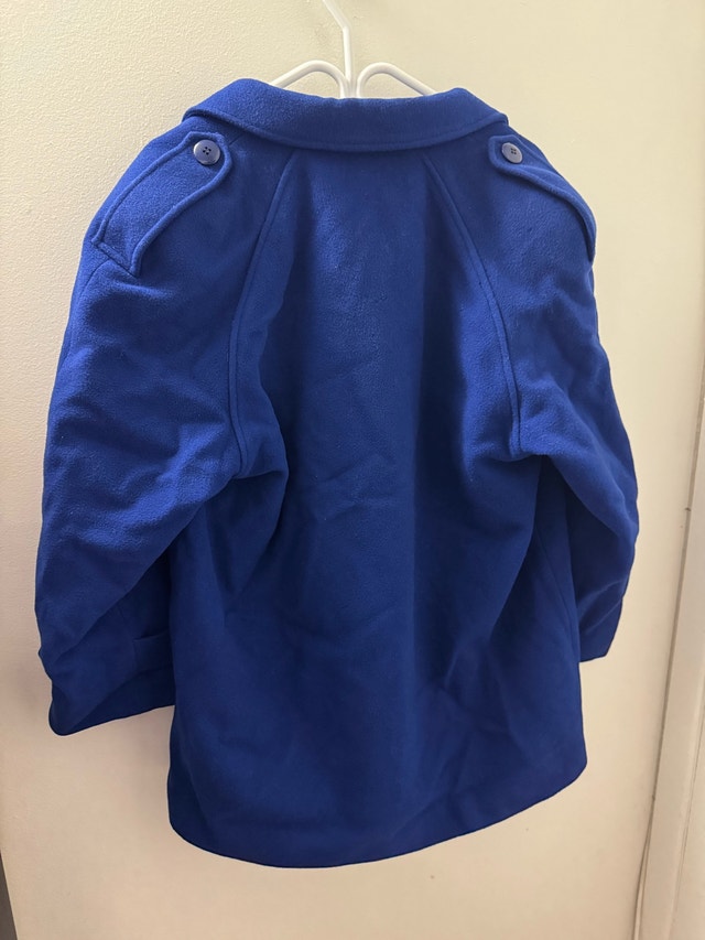 D’Allairds Wool Royal Blue Trench Coat (Women’s, Used) - photo 2