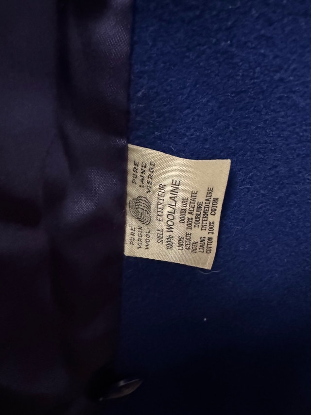 D’Allairds Wool Royal Blue Trench Coat (Women’s, Used) - photo 5