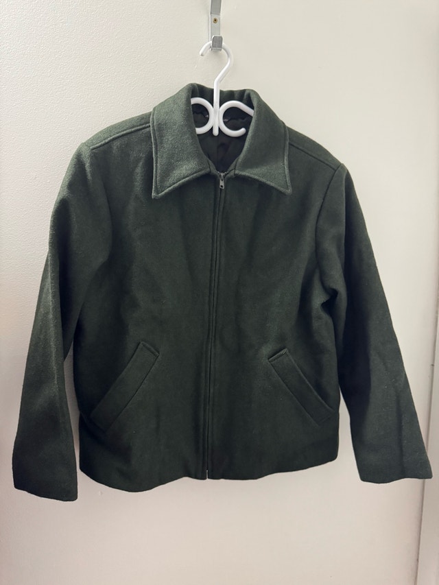 Le Château Wool Men’s Jacket (Forest Green, Made in Canada) - photo 2