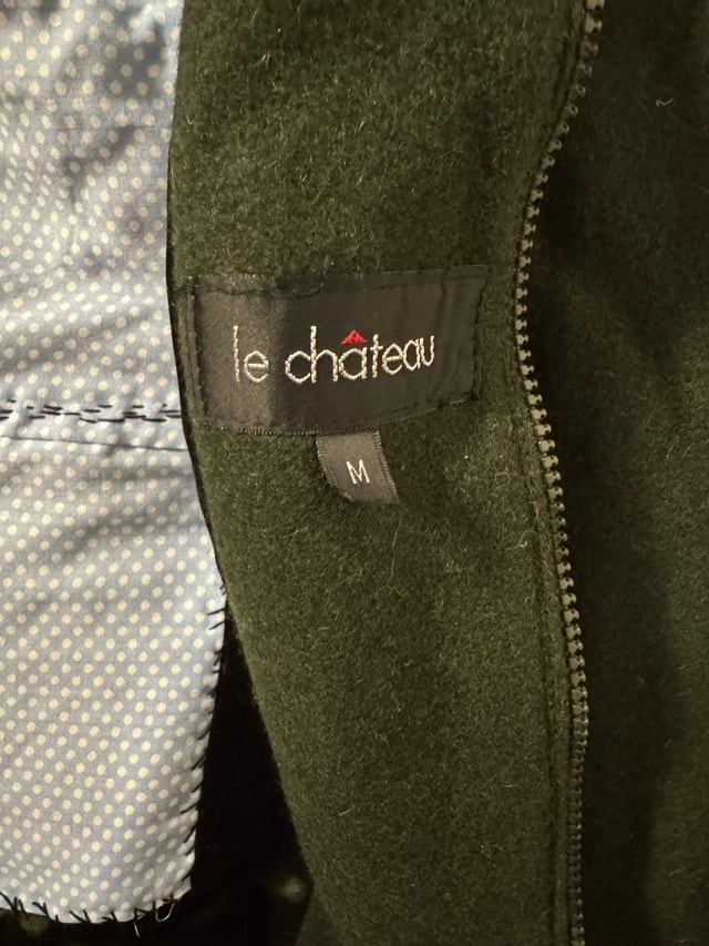 Le Château Wool Men’s Jacket (Forest Green, Made in Canada) - photo 4