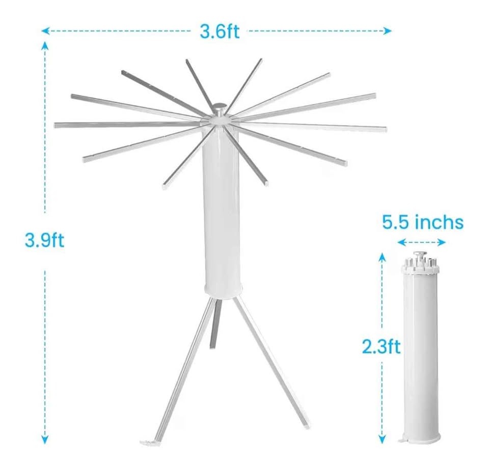 Foldable Tripod Clothes Drying Rack - photo 3