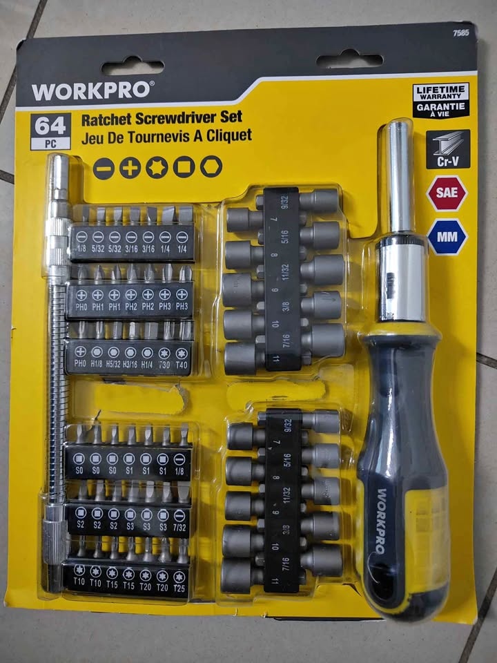 Moving Sale -Screwdriver Set – 64 Pieces – Like New
