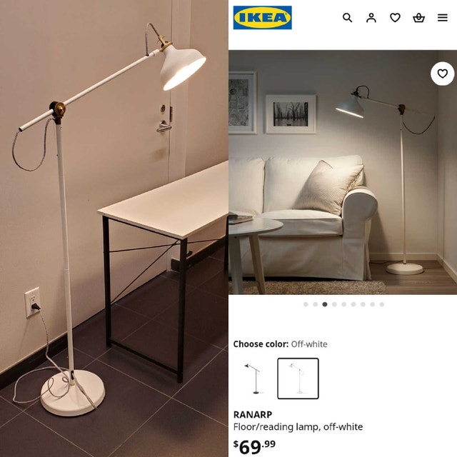 Ikea RANARP Floor Lamp, Adjustable white (MINT) - photo 5
