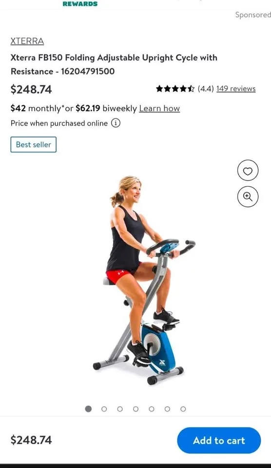 Exercise bike/stationary bicycle/ eXercycle image indicator(3)