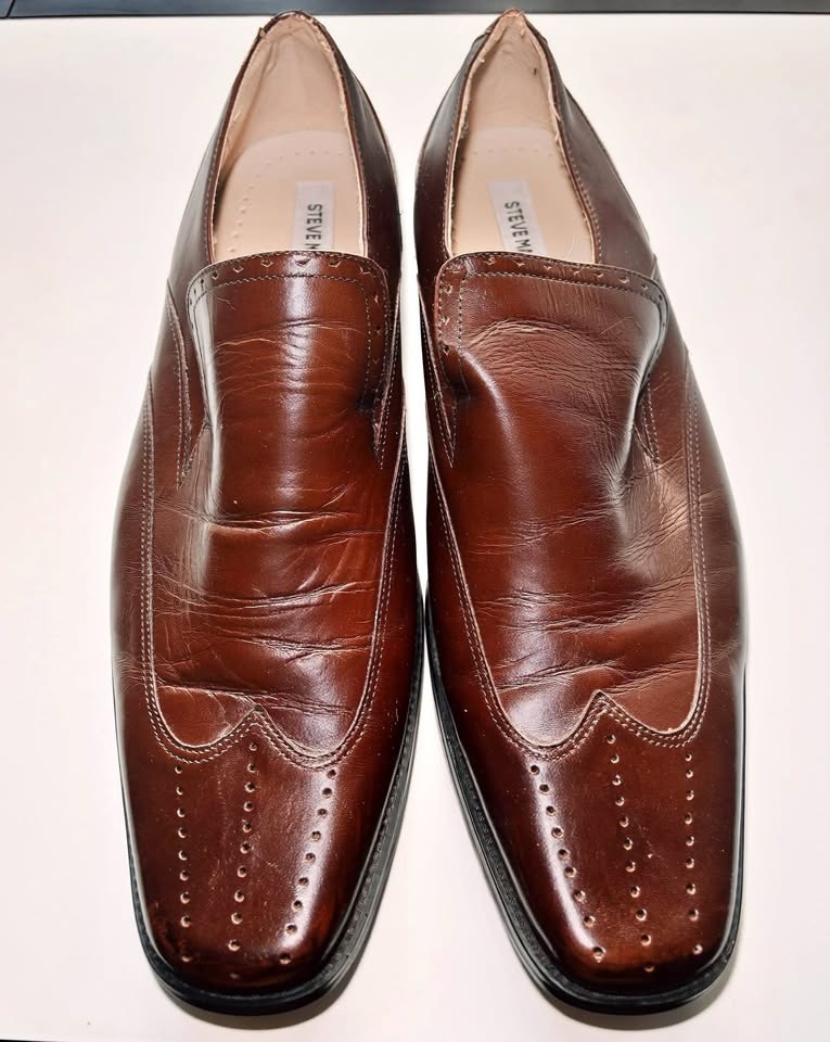 Steve Madden Mens Wing Tip Leather Dress Shoes - Istanbul Theme