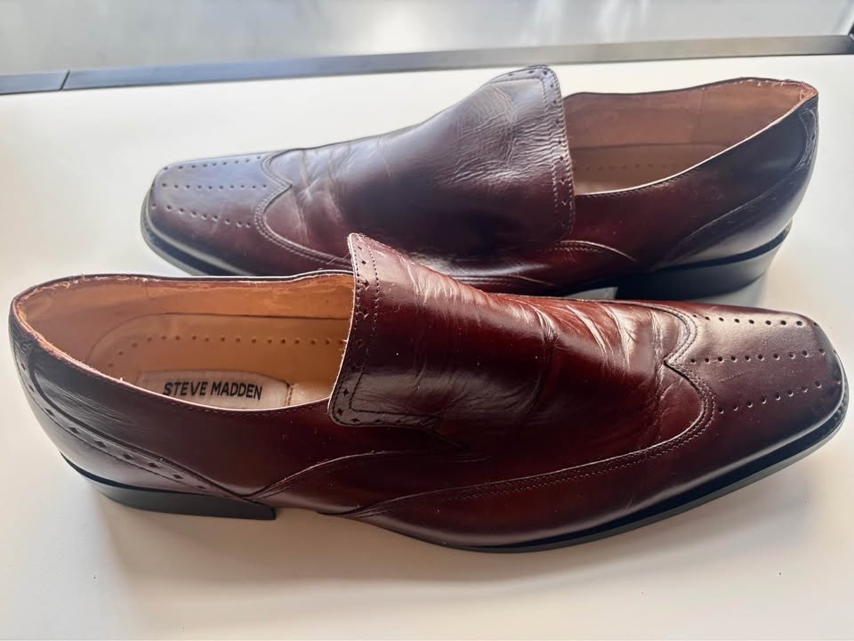 Steve Madden Mens Wing Tip Leather Dress Shoes - Istanbul Theme - photo 2