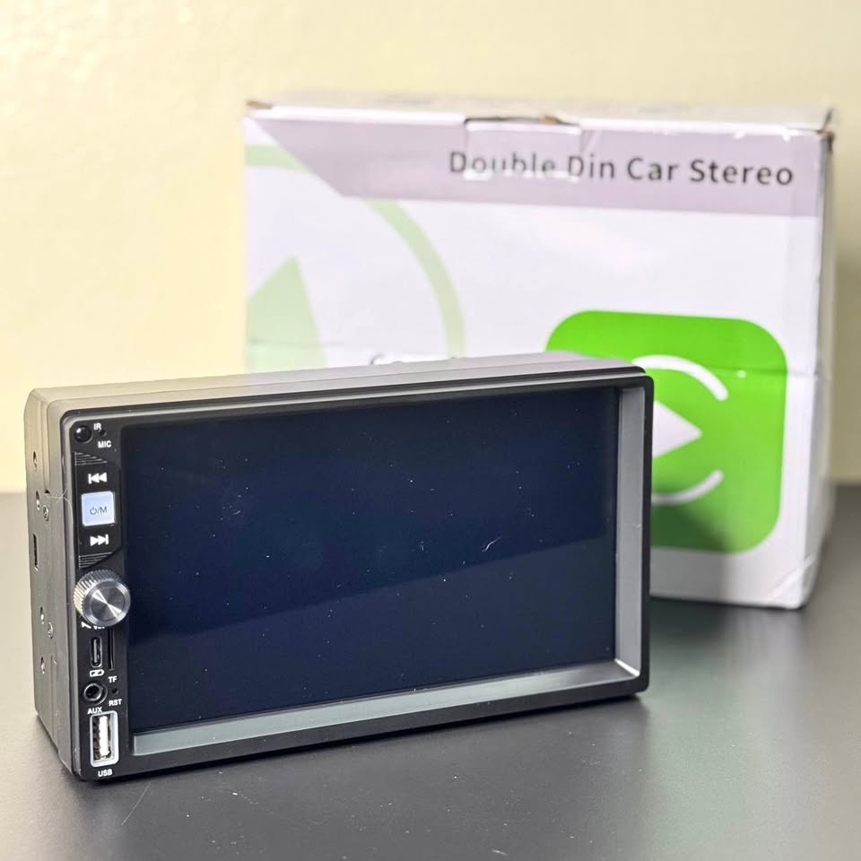 Double DIN Car Stereo w/ CarPlay & Android Auto + Camera