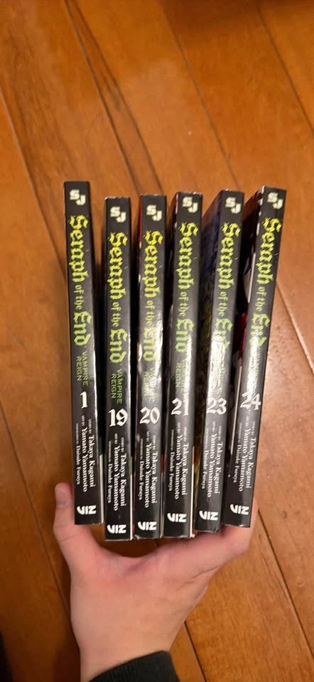 Seraph of the End Manga Volumes 1, 19-24