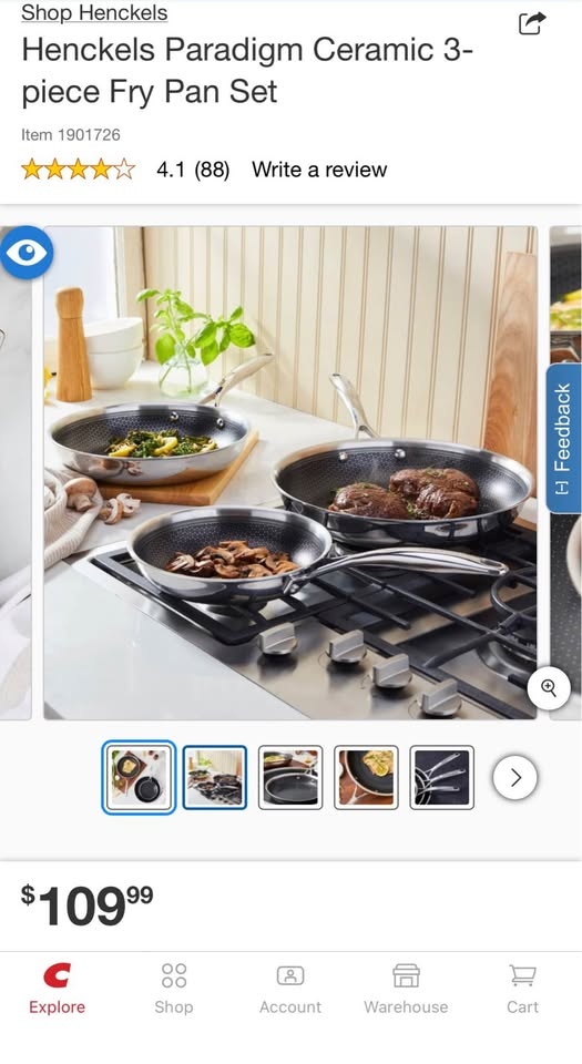 Henckels Paradigm Ceramic 3-piece Fry Pan Set - photo 4