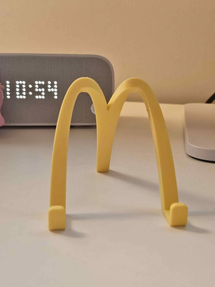 Golden Arch Phone Stand/Mcdonald's Style/Desk Decor/Gift