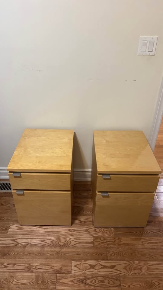 2 IKEA JONAS Nightstands - photo 2
