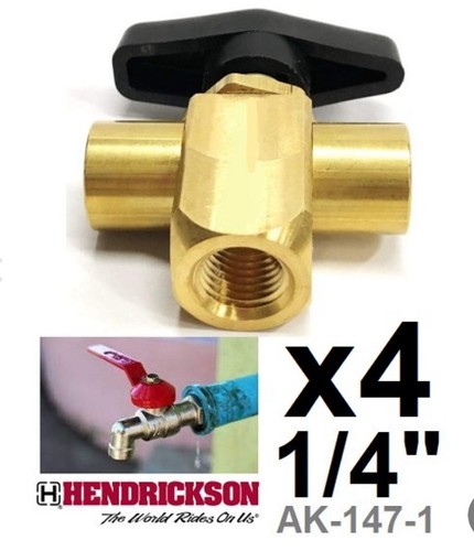 Hendrickson New Shut-off 3 Way Ball Valve Model No AK147-1 - photo 2
