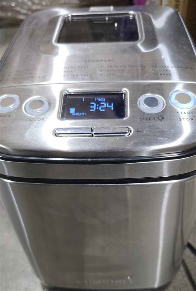 Cuisinart Bread Maker - 12 Programs - Like New - photo 3