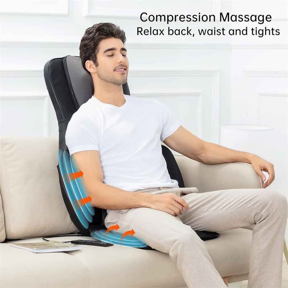 Snailax Shiatsu Massage Chair Pad – Full Back & Neck Massager w/ - photo 2