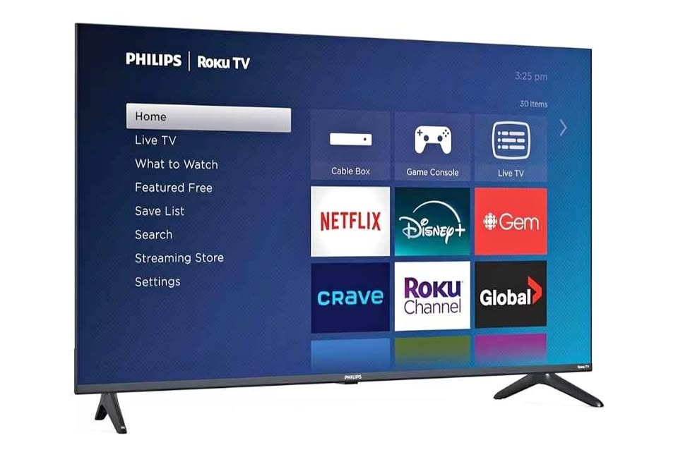 43” Philips Roku Smart TV – FHD 1080p – New (Open Box)