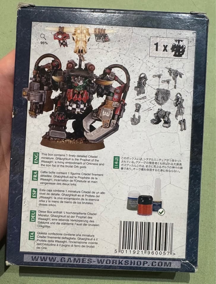 Warhammer 40K – Ork Warlord Ghazghkull Thraka (Classic Metal, OO - photo 2