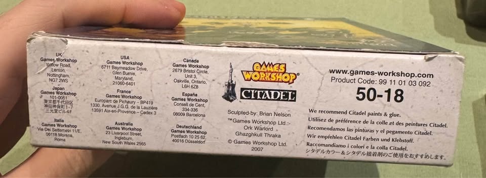 Warhammer 40K – Ork Warlord Ghazghkull Thraka (Classic Metal, OO - photo 3