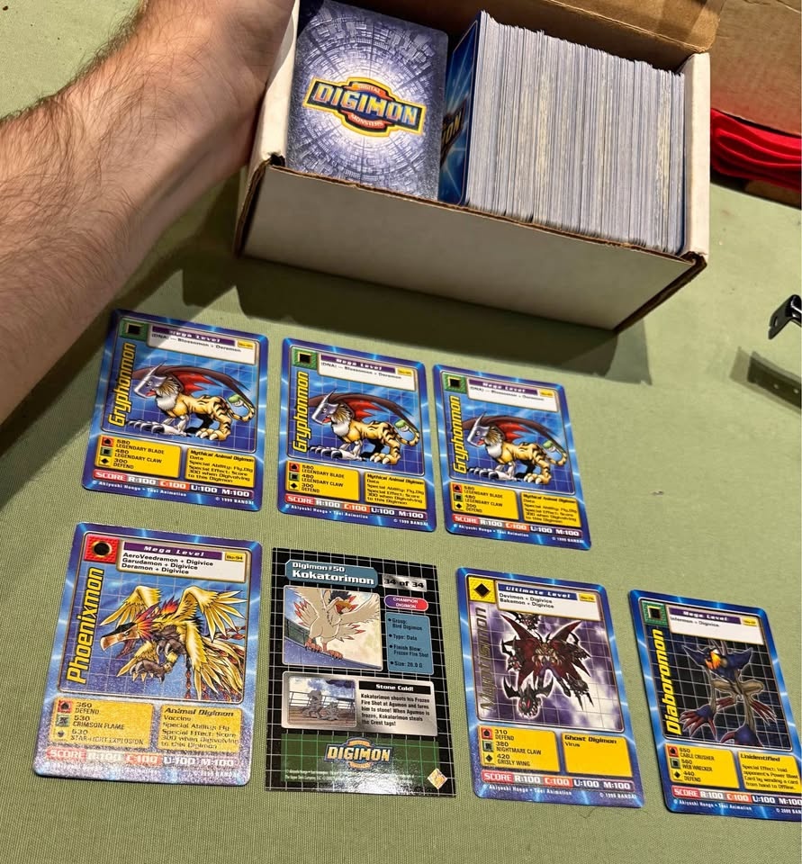 Vintage Digimon Trading Card Lot (1999–2001)
