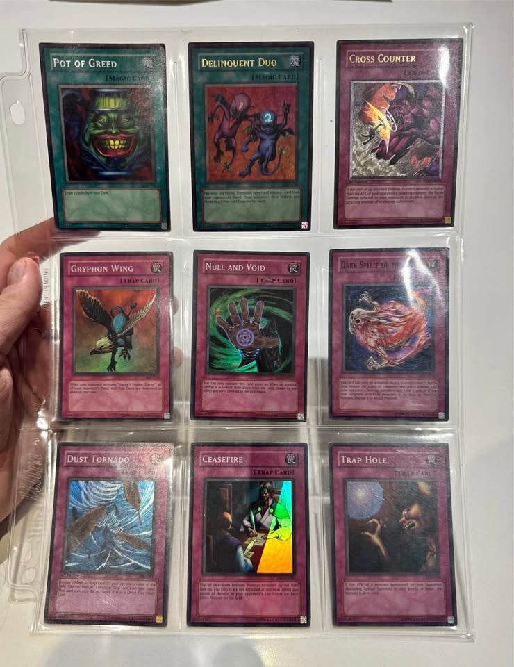Yu-Gi-Oh! Vintage Holo Trap & Power Spell Page