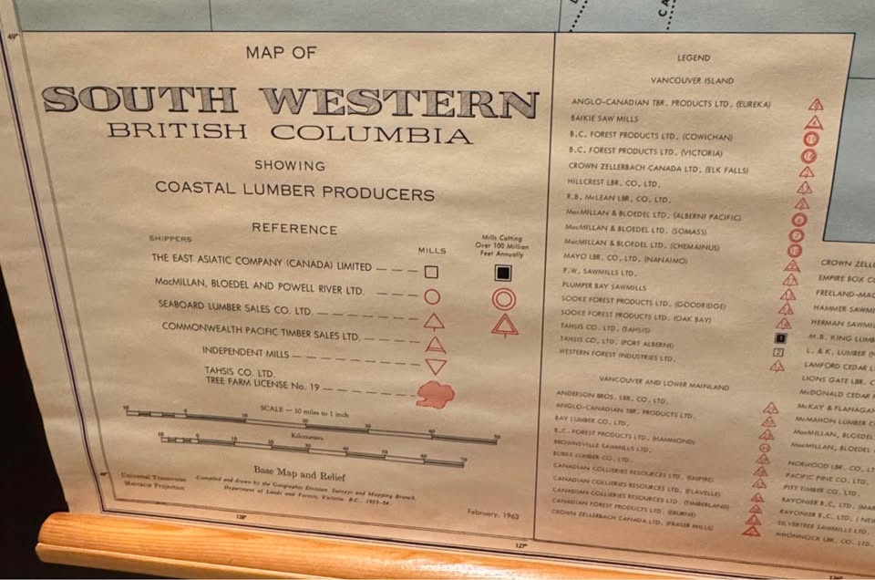 Vintage Wall Map – Southwestern British Columbia (c. 1963) - photo 4