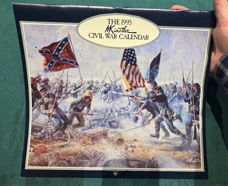 1995 Mort Künstler Civil War Calendar - photo 3