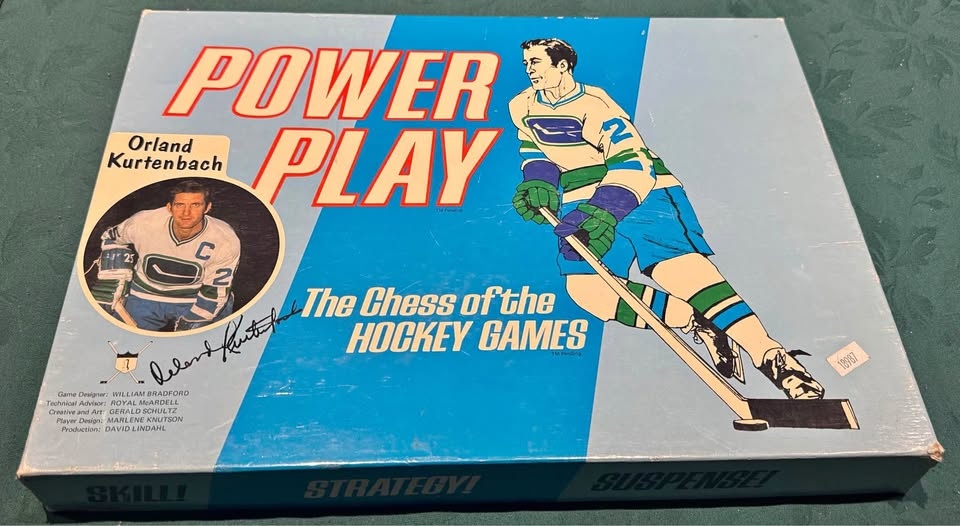 Vintage NHL Power Play Hockey Board Game (c.1970) 🥕