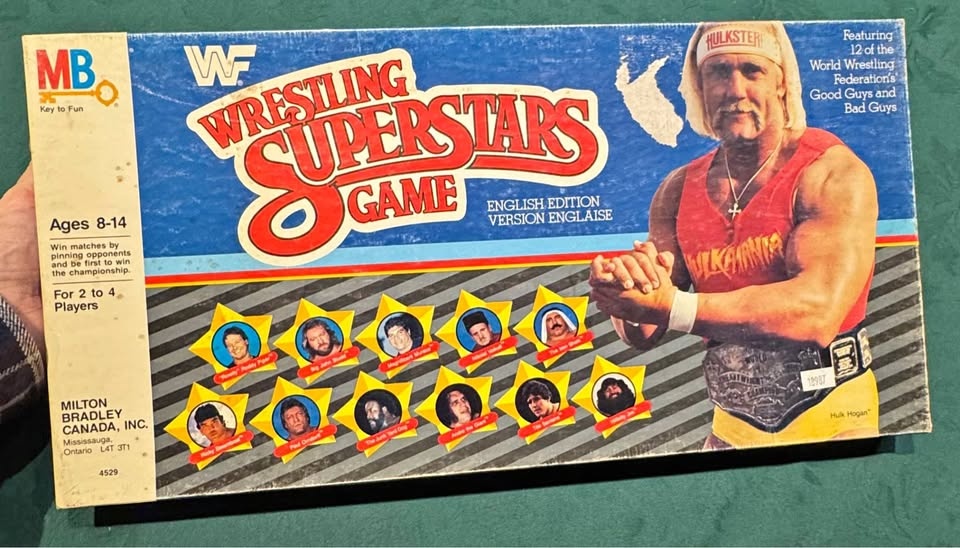 Vintage 1985 WWF Wrestling Superstars Board Game