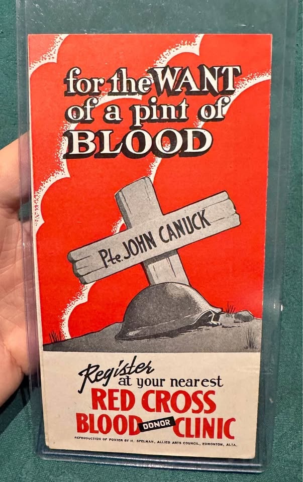 Vintage Canadian Red Cross Ephemera (WWII Era) 🥕