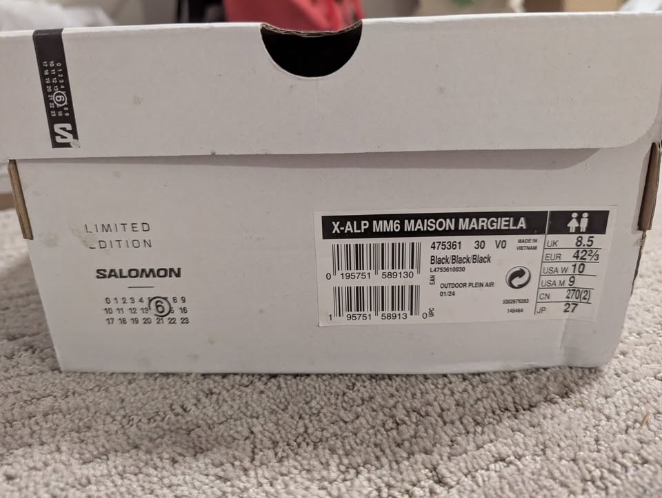 Salomon X-ALP MM6 Maison Margiela US9 Black - photo 2