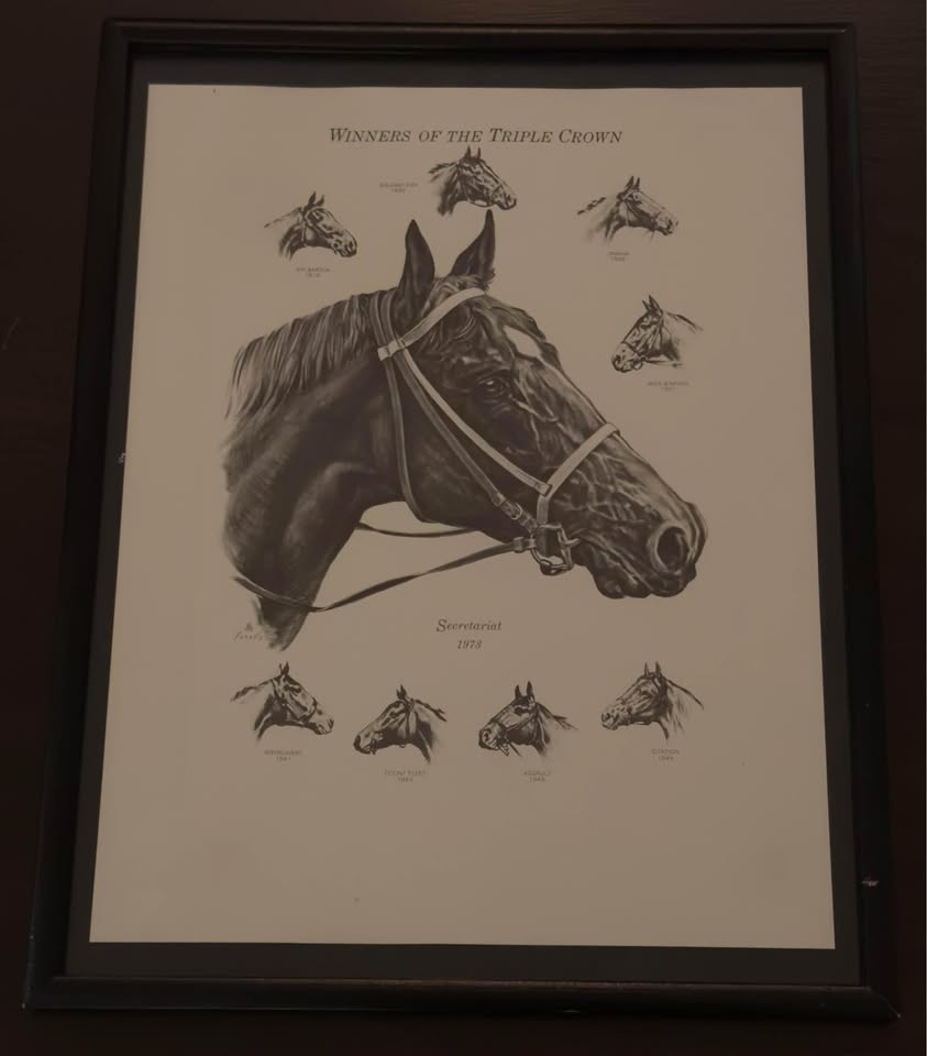Secretariat Drawing by Stan Fenelle circa 1973 - photo 2