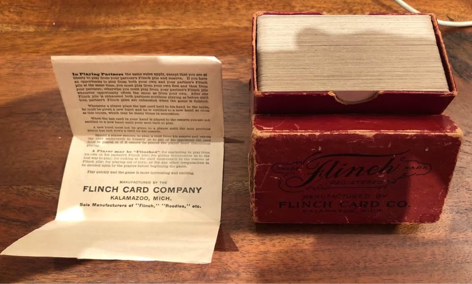 1913 FLINCH CARD GAME Flinch Card Co Kalamazoo, Mich - Antique - photo 2