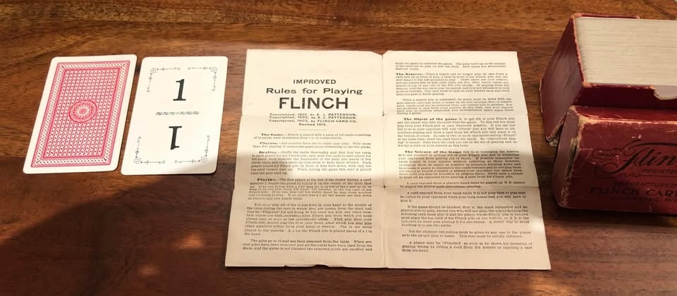 1913 FLINCH CARD GAME Flinch Card Co Kalamazoo, Mich - Antique - photo 3