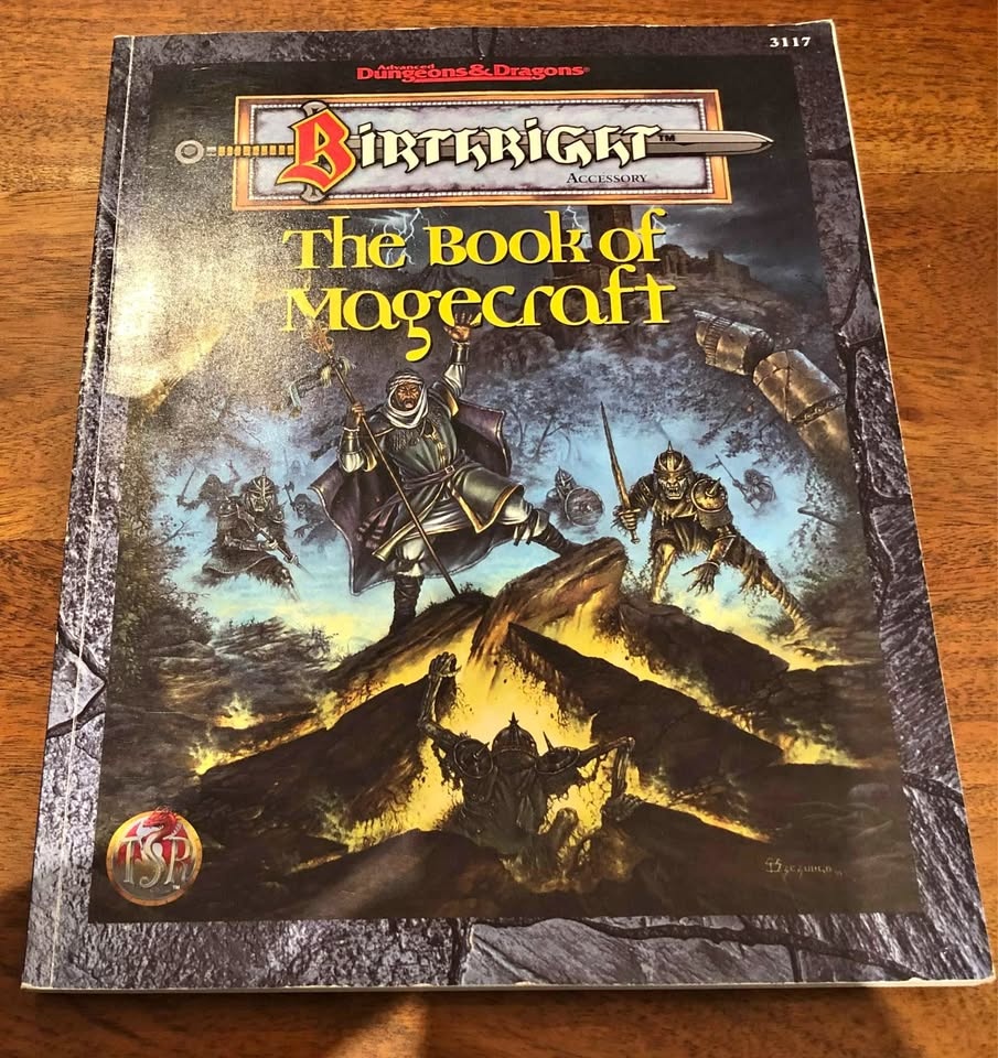 TSR D&D Birthright The Book Of Magecraft Accessory