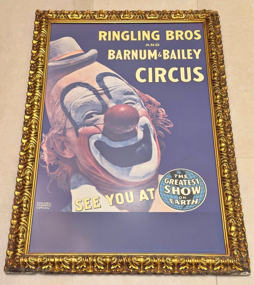 Ringling Bros. Poster Signed by Lou Jacobs (c.1965)