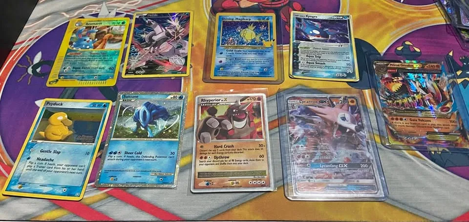 Water and fighting Pokémon cards thumbnail
