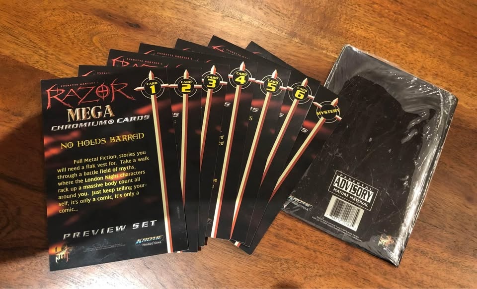 Razor Mega Jumbo Chromium Cards Preview 7 Card Set 🥕 - photo 3
