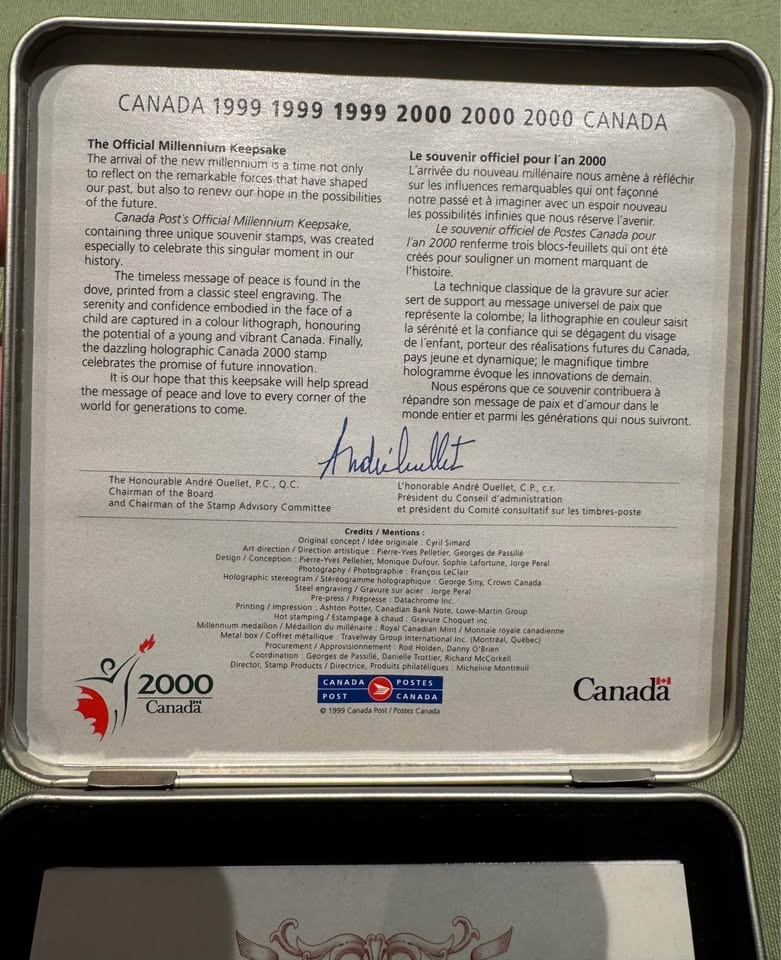 Canada Post Millennium Keepsake – Peace Dove - photo 3